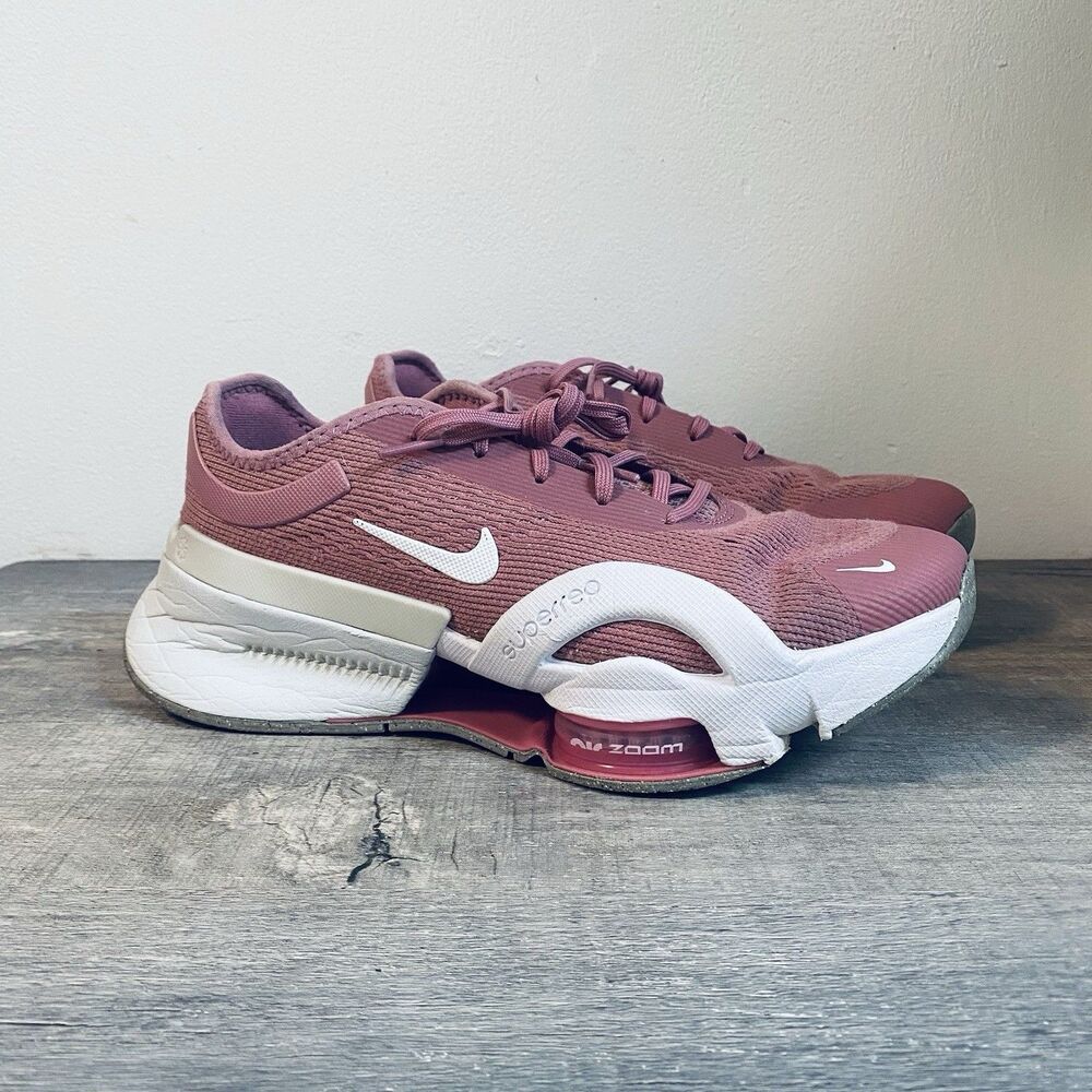 Nike Air Zoom Sneakers, Desert Berry White, Women’s Size 8